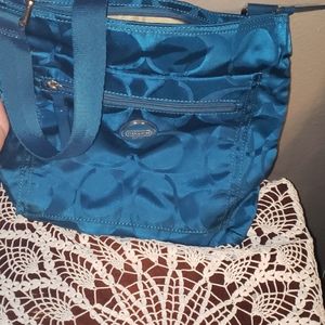 Fabric authentic Coach crossbody